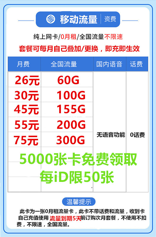 动态IP 移动 电信100G