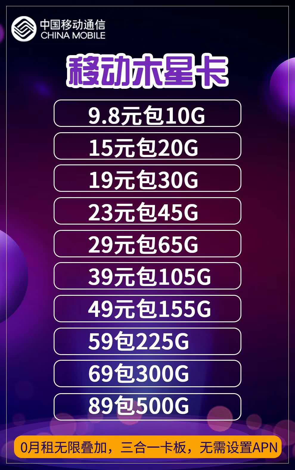 移动木星升级套餐，172系列行业五年以来首款佣金高达40%+