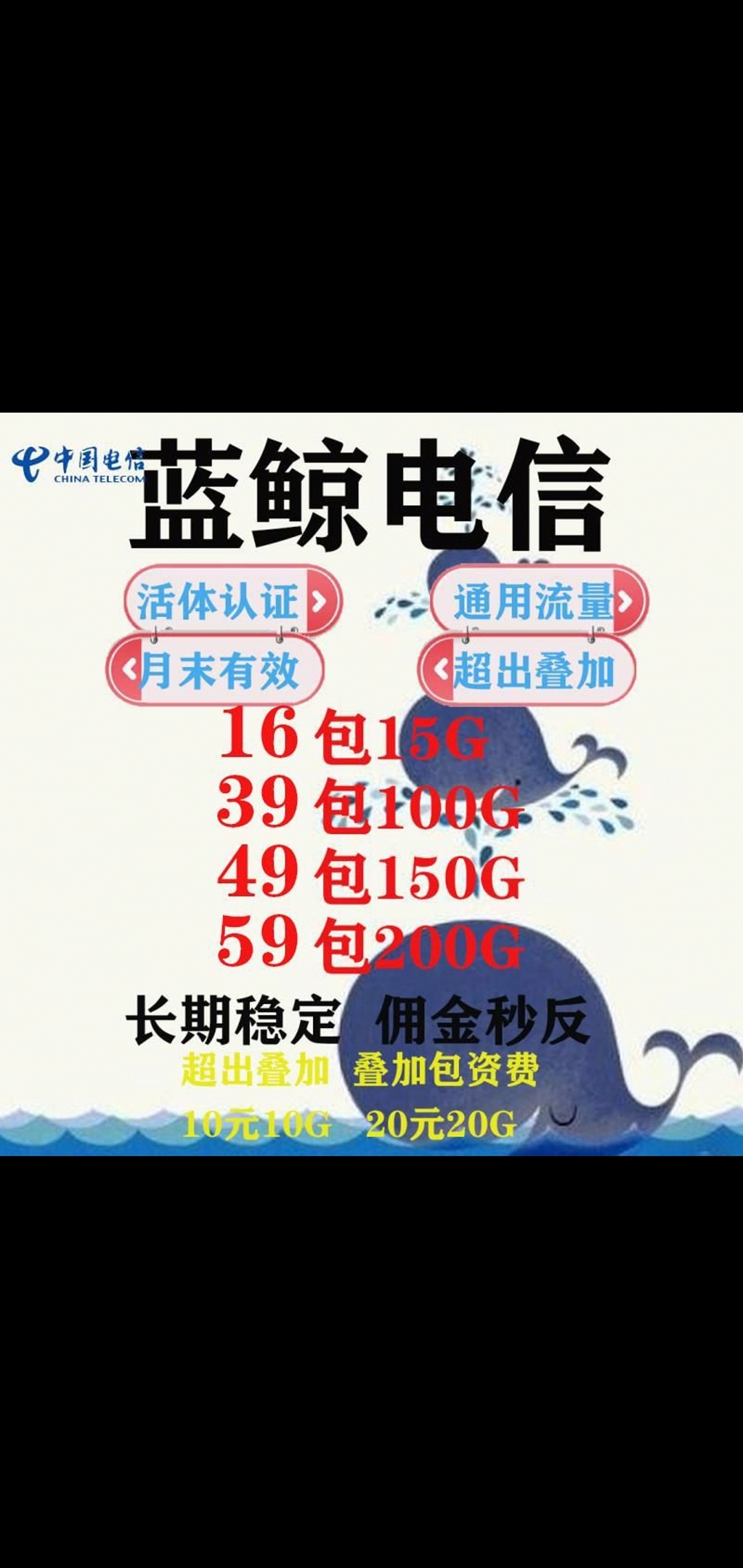 广州一手货源电信资源  秒返 退卡版费
