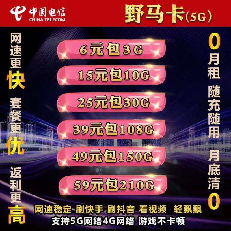流量卡供应（接定制）