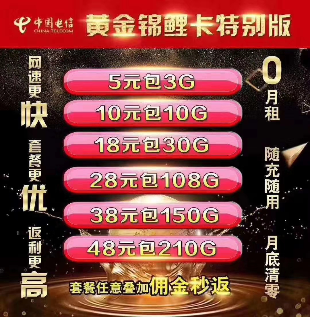 4，5g流量卡(可定制)