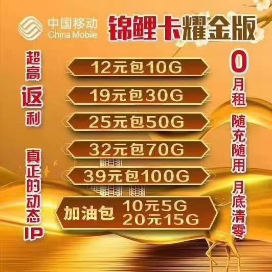 4. 5g流量卡（招收一级代理）