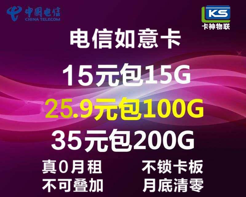 5元包邮 电信35元200G 5G卡