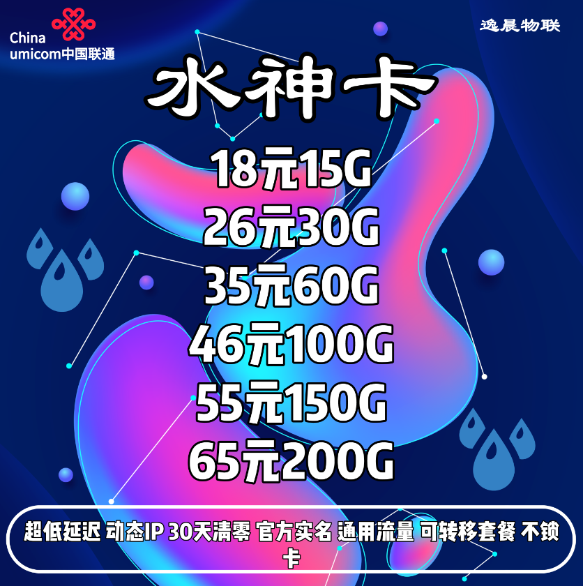 公司新卡到货 电信99G55元 电信风速卡 联通水神卡 拿卡25做代理