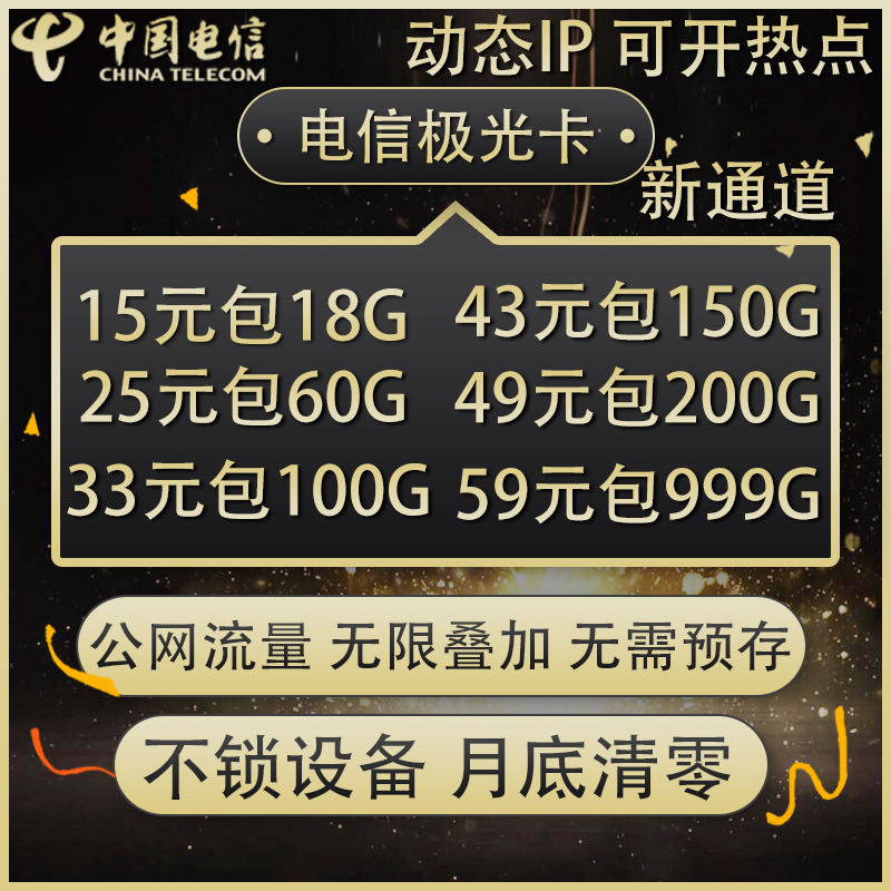 电信极光卡25张上车