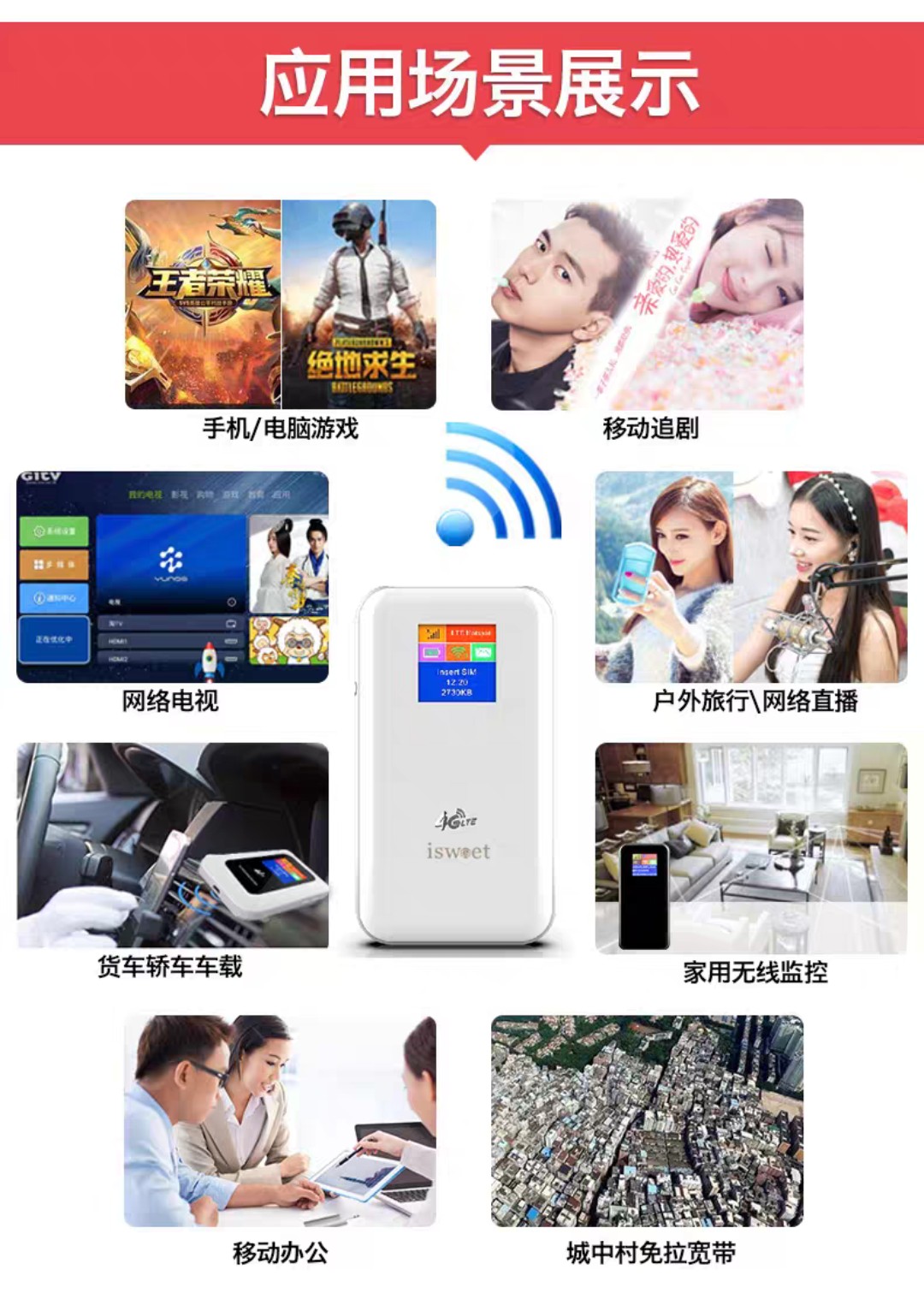 全网独家随身WIFI系列 不限量不限速