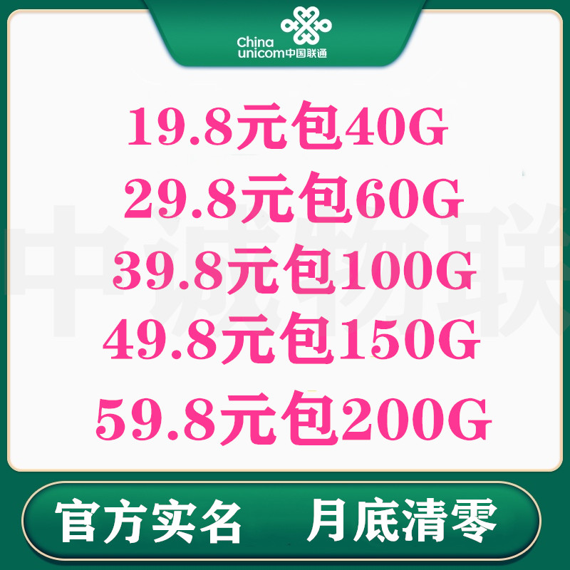 【中诚物联】中国联通 政策透明只要激活量，官方实名
