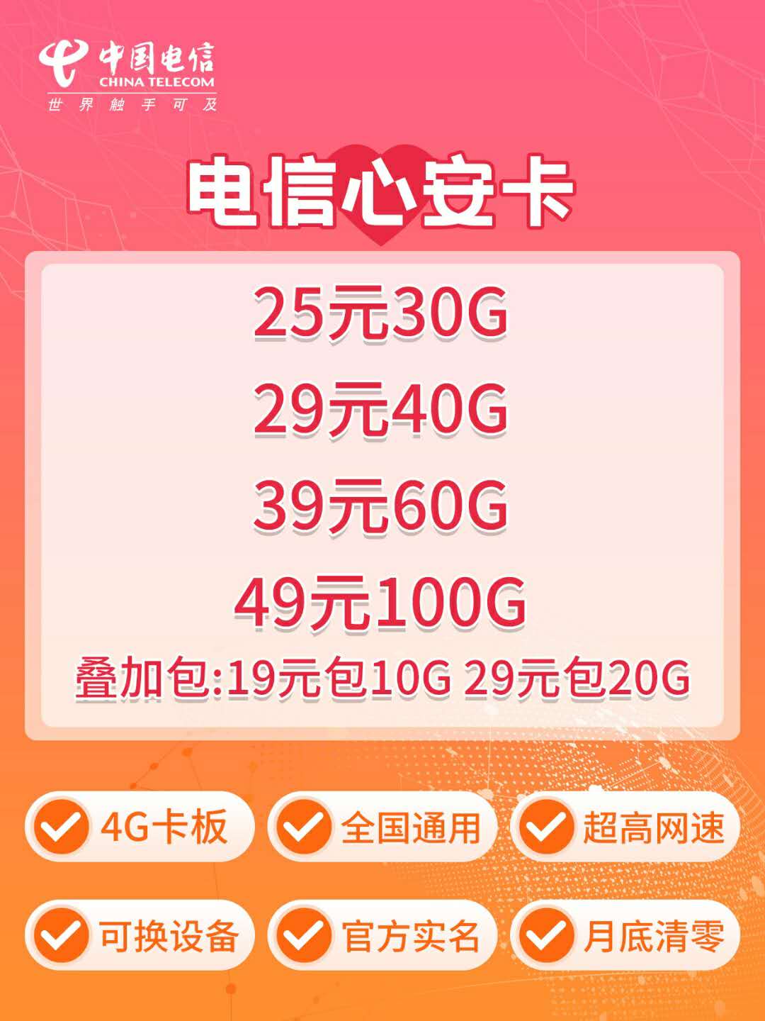 电信4G卡板  现货10w  可对接api  有激活来撩