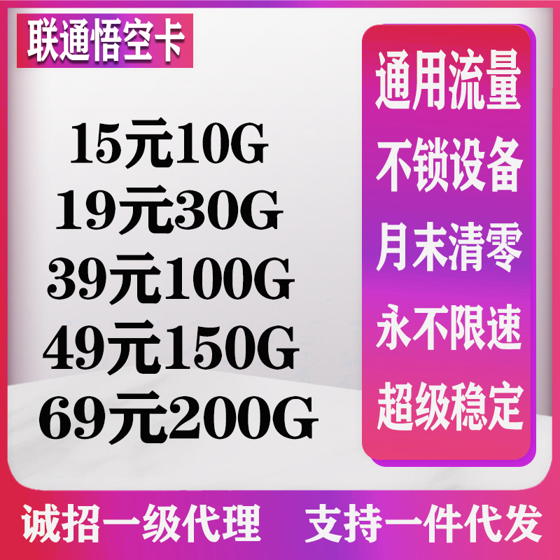   电信、联通稳定资源【可定制套餐】