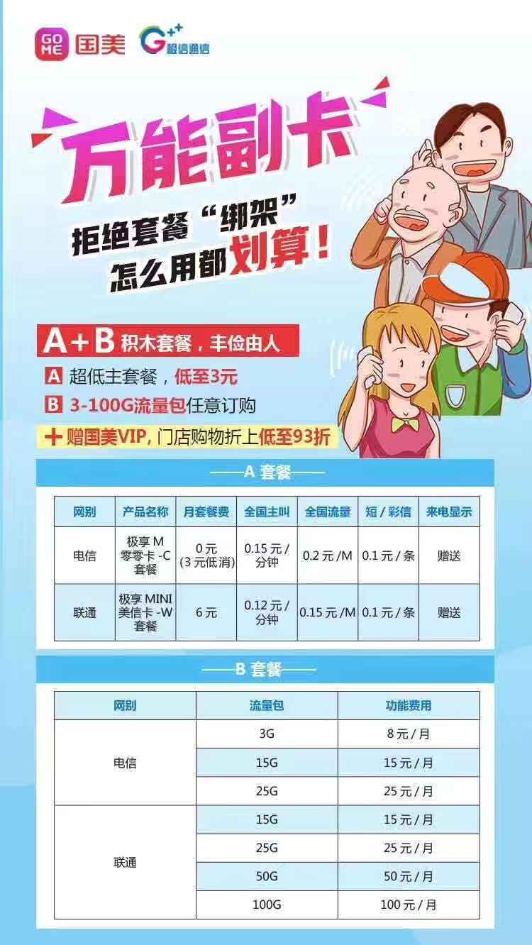国美流量卡急需1000张
