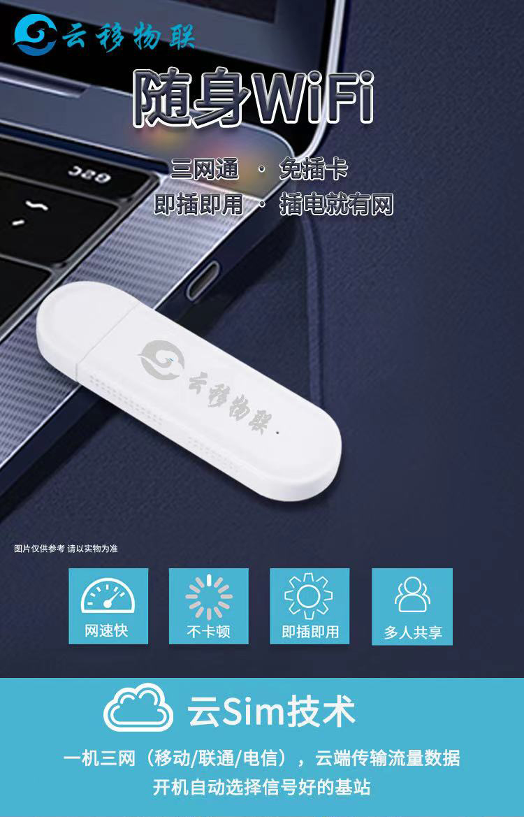 【中鸿物联】MIFI设备免插卡 三网智能切换，设备返利高达40%，流量卡返利高达50%